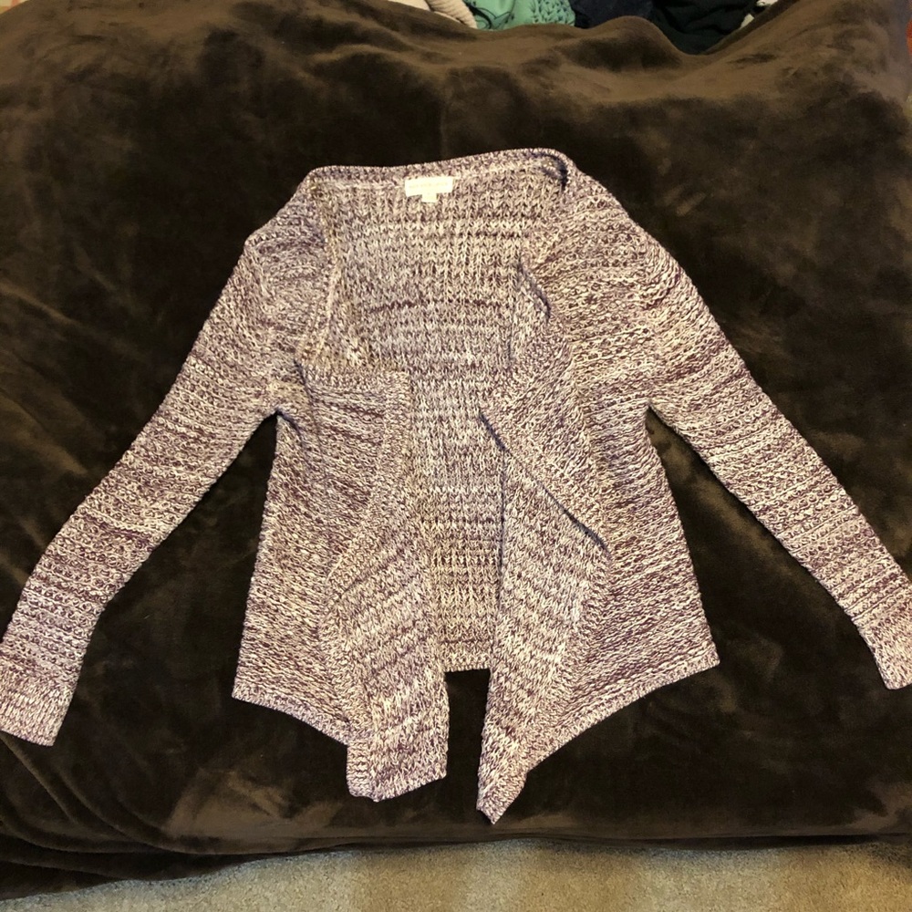 Maroon Heathered Cardigan